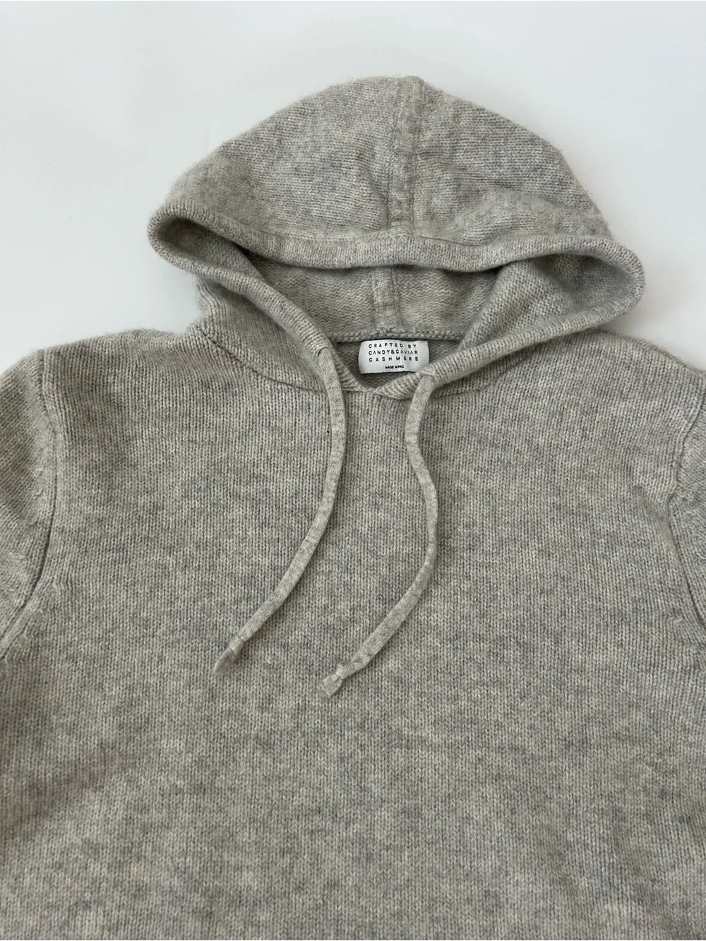 Candy & Caviar 100% Cashmere The Roll Hem Pullover Hoodie Men’s Medium $298 Luxe